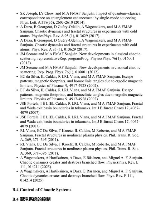 科学中的跨学科性:非线性动力学、混沌与复杂性 米格尔·A.F. 桑胡安 (中英对照电子书)
