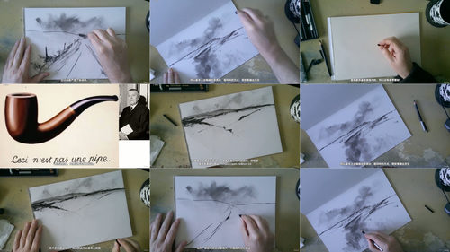 炭笔风景画：现代艺术风格的风景素描技法 (英文课程中文字幕)