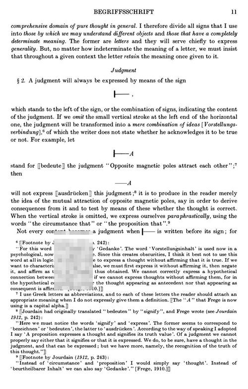 概念文字：一种模仿算术的纯思维公式语言 戈特洛布·弗雷格 (英文电子书)