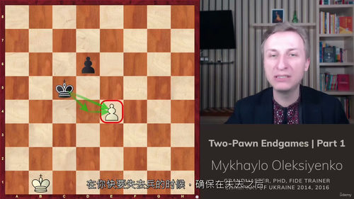 国际象棋残局精解：双兵篇（第一部分） (中文字幕英文视频教程