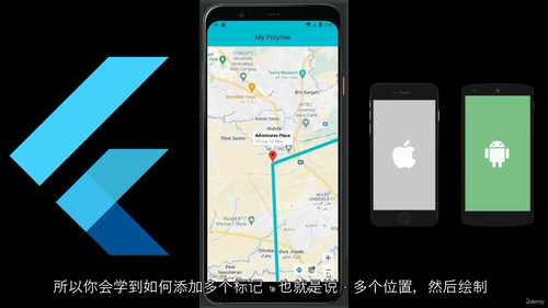 [中字] Flutter 谷歌地图开发实战：从 API 搭建