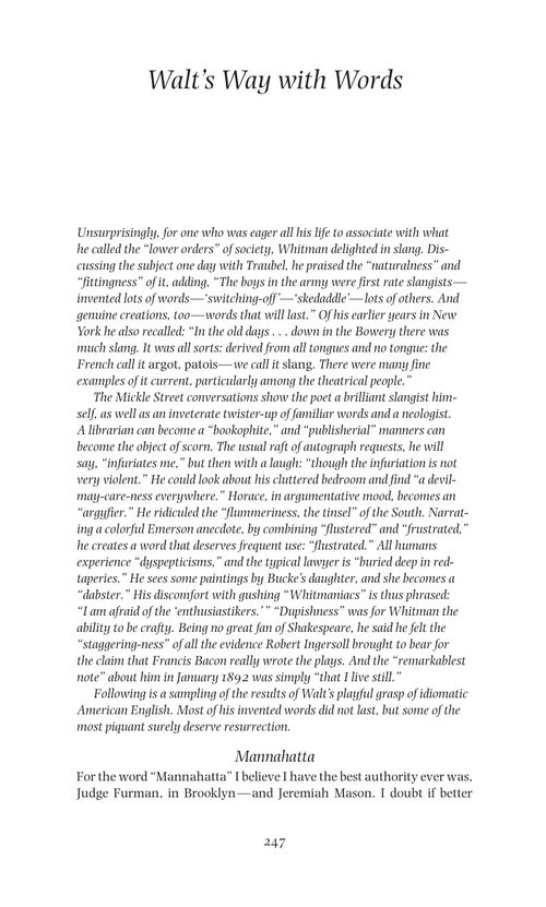 与沃尔特亲密：惠特曼与霍勒斯·特劳贝尔谈话选编 1888-1892 加里·施密德高 主编 (英文电子书)