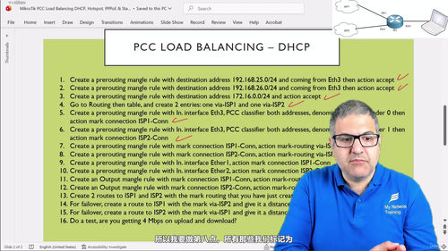 MikroTik PCC负载均衡实战:让双宽带真正跑满速 (英文课程中文字幕)