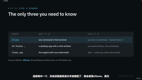 本地AI速成课:在你的电脑上免费运行真正的AI模型 (英文课程中文字幕)