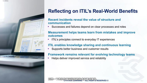 ITIL 5 ITSM 实践大师课 (英文课程中文字幕)