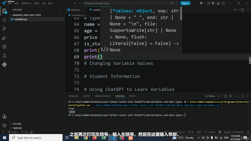 用ChatGPT加速学Python：四个实战项目带你快速上手 (英文课程中文字幕)