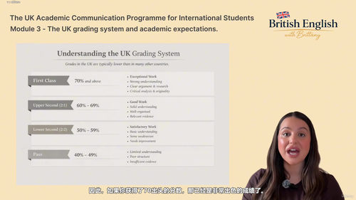 英国学术适应指南：写给即将赴英的国际学生 (英文课程中文字幕)