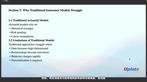 人工智能重塑保险业：从理赔到架构的全景指南 (英文课程中文字幕)