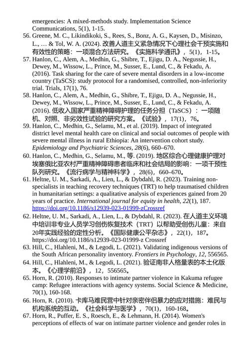 阴影中的韧性：非洲弱势难民和流离失所社区的心理健康 沙赫拉·埃尔塔耶布 / 乌尼·玛丽·赫尔特内 / 拉格尼尔德·迪博达尔 （中英对照电子书）