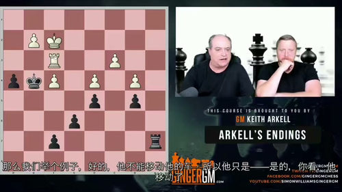 棋局终章：凯斯·阿克尔实战残局精解 (中文字幕英文视频教程)