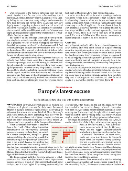 经济学人 2026年6月27日-7月3日刊 (英文期刊)
