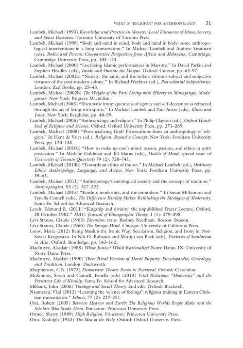 宗教人类学指南 贾妮丝·博迪、迈克尔·兰贝克 主编 (英文电子书)
