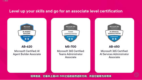Microsoft Copilot与智能体基础管理实战 (英文课程中文字幕)