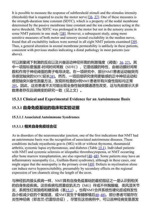 重症肌无力及相关疾病 亨利·J·卡明斯基 & 琳达·L·库斯纳 (中英对照电子书)