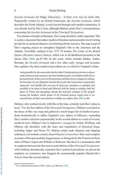 殖民主义的发明 理查德·哈克卢伊特与中世纪旅行写作 (英文电子书)