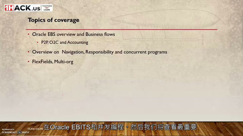 [中字] 甲骨文 ERP 功能原理：EBS 与 SaaS（财