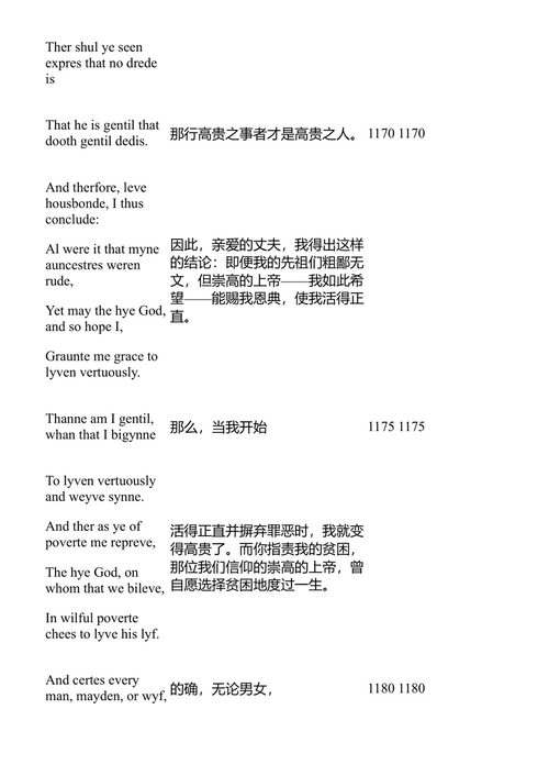 巴斯妇的故事与侍从的故事 杰弗里·乔叟 (中英对照电子书)