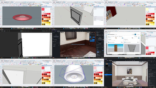 新古典室内设计实战工作坊:用SketchUp与D5渲染打造精致卧室 (英文课程中文字幕)