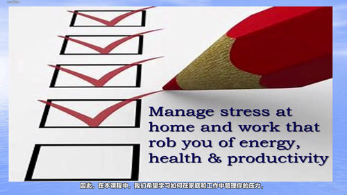 压力管理:找回身心平衡的日常修炼 (英文课程中文字幕)
