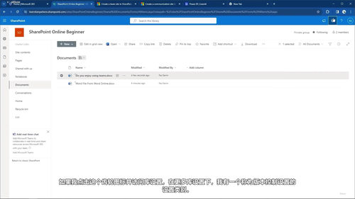 SharePoint Online实战精讲:从新手到高手 (英文课程中文字幕)