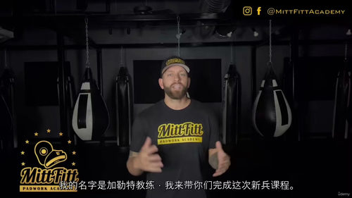 拳击靶训教练实战认证课程（中文字幕英文视频教程）