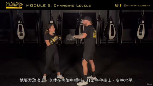 拳击靶训教练实战认证课程(中文字幕英文视频教程)