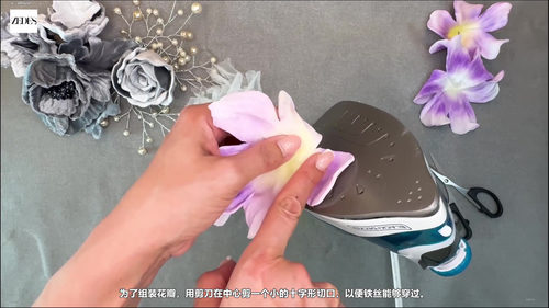 丝绒花朵手作课 (英文课程中文字幕)