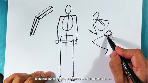 女性人体绘画：从火柴人到生动角色 (英文课程中文字幕)