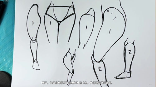 女性人体绘画:从火柴人到生动角色 (英文课程中文字幕)