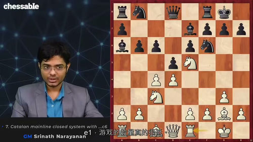 [中字] 国际象棋大师斯里纳特・纳拉亚南的 “Catalan