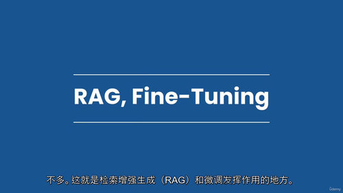 [中字] 检索增强生成（RAG）与微调技术（中文字幕英文视频
