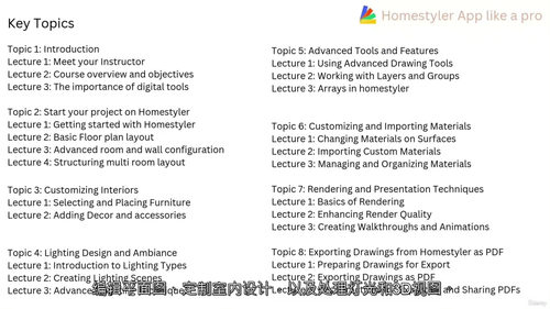 [中字] Homestyler 专业实战（第一部分）（中文字