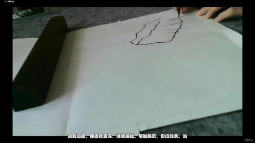 水墨山水画入门：日式墨绘(Sumie)技法 (英文课程中文字幕)