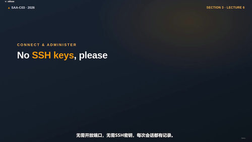 AWS认证解决方案架构师助理级SAA-C03备考速通 (英文课程中文字幕)