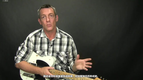 乡村吉他拨弦练习 (英文课程中文字幕)