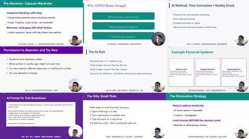 ADHD 专注力提升:执行功能辅助工具与 AI 应用实战教程 (英文课程中文字幕)