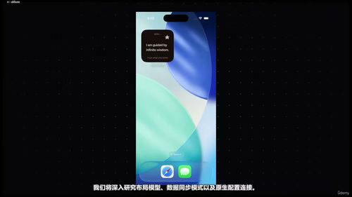 React Native跨平台小组件开发实战 (英文课程中文