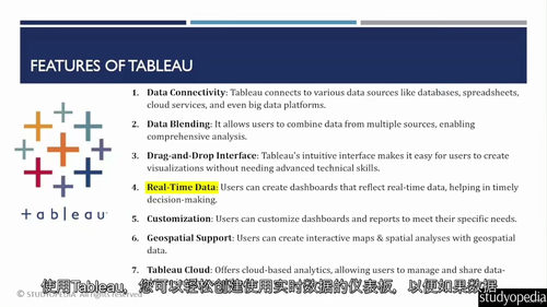 [中字] Tableau 零基础大师进阶课（中文字幕英文视频