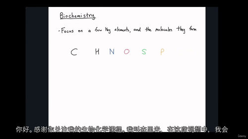 [中字]生物化学速成课程：轻松掌握生物化学（中文字幕英文视频
