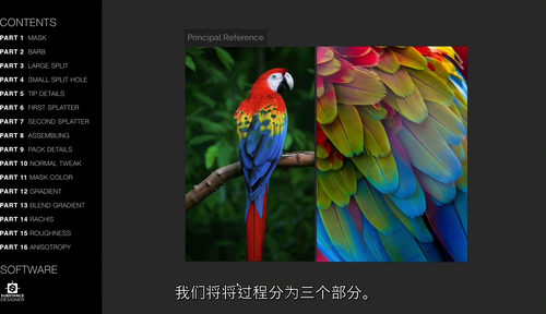 [中字] 羽毛创作课程 罗曼・勒梅尔（中文字幕英文视频教程）
