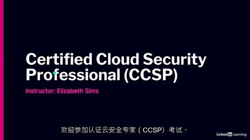 [中字]ISC2 注册云安全专家（CCSP）认证备考课程（中