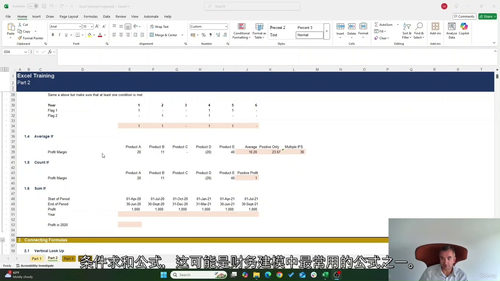 [中字] 金融建模 Excel 实战课程（中文字幕英文视频教