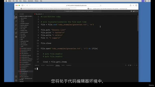 [中字] 全栈 Ruby 编程指南：从入门到实战（中文字幕英