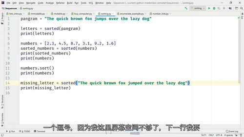[中字] Python 编程大师班（中文字幕英文视频教程）