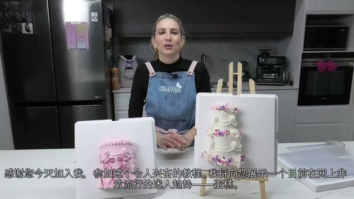 框架蛋糕课程——艺术蛋糕设计 (中文字幕英文视频教程)