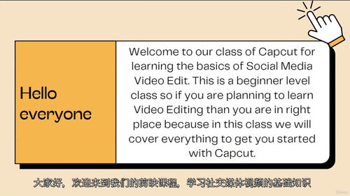 [中字] Capcut精通：打造吸睛社交媒体视频（中文字幕英