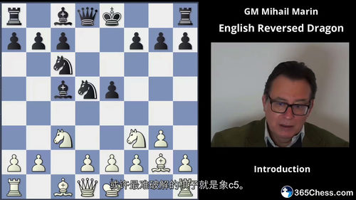 Mihail Marin 国际象棋英格兰开局:白方反龙变例全