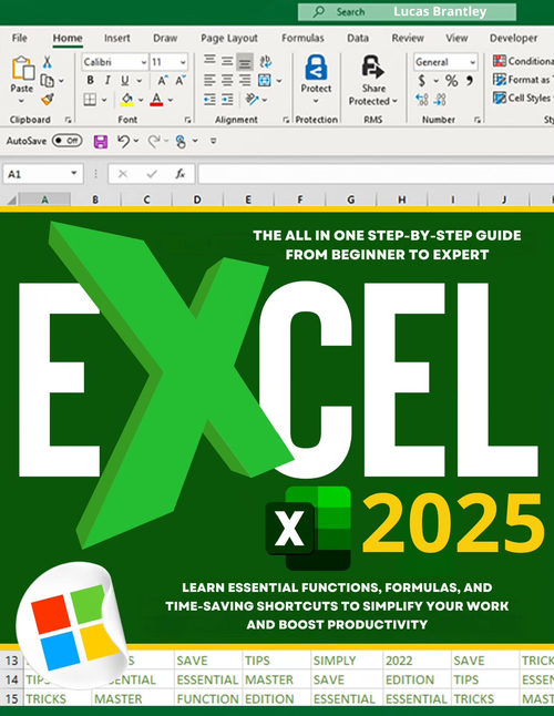Excel 2025 完全指南：从入门到精通（英文版电子书）