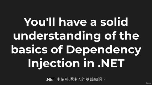 依赖注入:C# 开发者的 DI 模式指南(中文字幕英文视频教