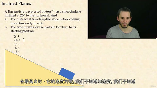 CIE A-Level数学力学课程 (英文视频课程，中文外挂